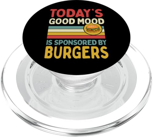 Die heutige gute Laune wird von Burgern gesponsert PopSockets PopGrip für MagSafe von Flippin Cheesy Retro Style Burger Lover Merch