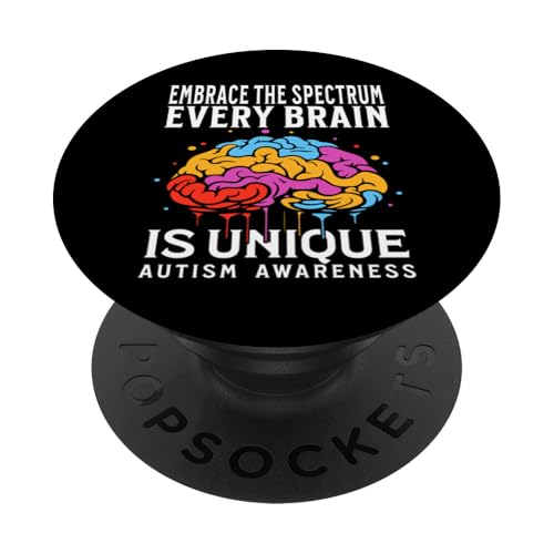 Every Brain Is Unique Autism Awareness Kids Support Gifts PopSockets Klebender PopGrip von Flo Design Autism Awareness Clothes