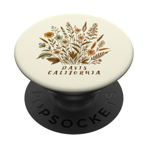 Davis CA - Davis California Floral PopSockets Klebender PopGrip von Floral California