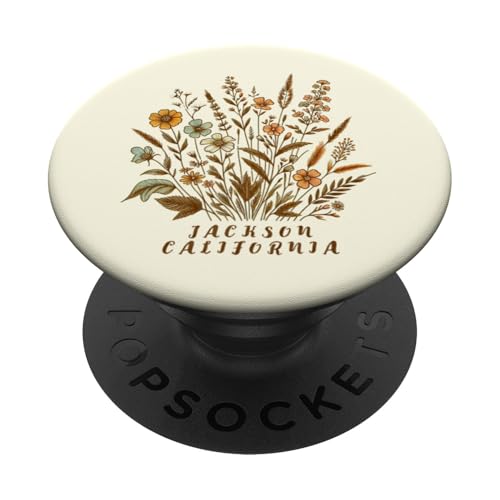 Jackson CA - Jackson California Floral PopSockets Klebender PopGrip von Floral California