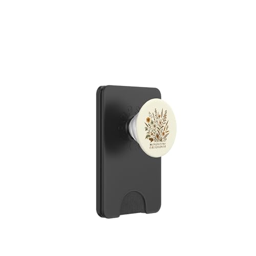 Mendocino CA - Gemütliches Mendocino California Floral PopSockets PopWallet für MagSafe von Floral California