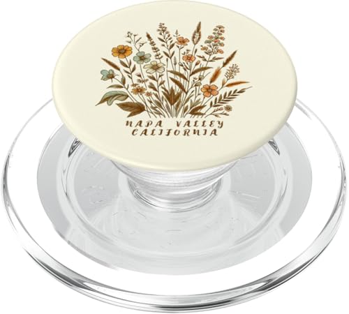 Napa Valley CA - Gemütliches Blumenmuster im Napa Valley in Kalifornien PopSockets PopGrip für MagSafe von Floral California