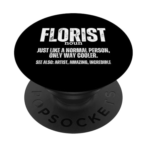 Floristendefinition Lustiger Florist PopSockets Klebender PopGrip von Floral Designer Funny Plant Lover