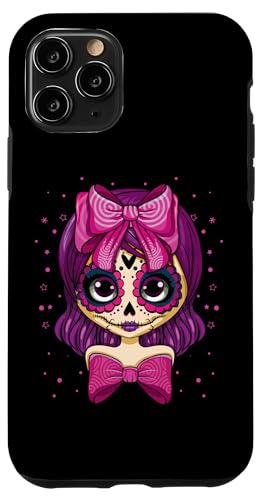 Hülle für iPhone 11 Pro Gruselige Mädchenseelen Tag der Toten Dia De Los Muertos Halloween von Floral Mexican Halloween Día De Los Muertos Gift