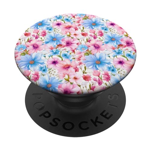 Blumenstrauß Blumenmuster mit Wildblumen Süße Blume PopSockets Klebender PopGrip von Floral Pattern with Wildflower & Plant Design