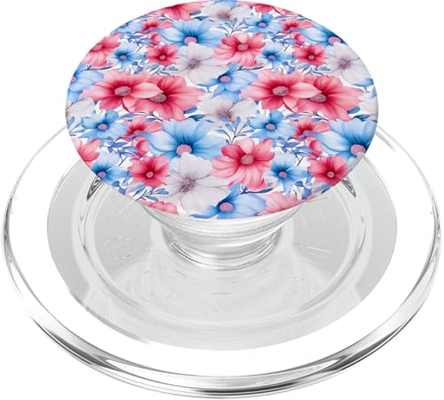 Blumenstrauß Blumenmuster mit Wildblumen Süße Blume PopSockets PopGrip für MagSafe von Floral Pattern with Wildflower & Plant Design