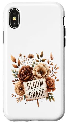 Von der Natur inspirierte, lebendige Blume, von der Natur inspiriert, für Damen und Kinder Hülle für iPhone X/XS von Floral Wildflower Nature inspired .Co