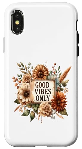 Von der Natur inspirierte, lebendige Blume, von der Natur inspiriert, für Damen und Kinder Hülle für iPhone X/XS von Floral Wildflower Nature inspired .Co