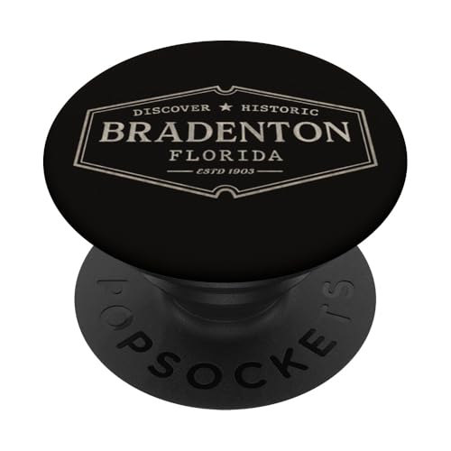 Bradenton Florida | Bradenton FL Historic PopSockets Klebender PopGrip von Florida Standard Apparel Co.