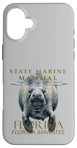 Hülle für iPhone 16 Plus Florida Marine Säugetier Florida Seekuh Design von Florida Territory Symbols Gifts & Tees taiche