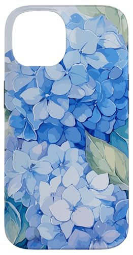 Hülle für iPhone 14 Hortensien, blaue Blumen, Vintage-Blumen-Thema von Flower Lovers Gift Ideas For Women & Girls