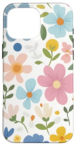 Hülle für iPhone 16 Pro Max Groovy Flowers, sommerliches Blumenmuster von Flower Lovers Gift Ideas For Women & Girls