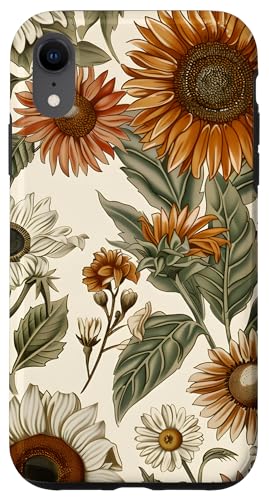 Hülle für iPhone XR Sonnenblumen | Sonnenblumen-Thema, Vintage-Blumen Boho von Flower Lovers Gift Ideas For Women & Girls