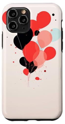 Hülle für iPhone 11 Pro Luftballons abstrakte Kunst Muster von Flower Pattern Lover