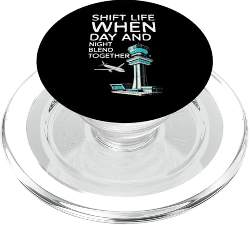 Shift Life When Day And Night Blend Together PopSockets PopGrip für MagSafe von Fluglotse Flugverkehrsleiter Designs Idee