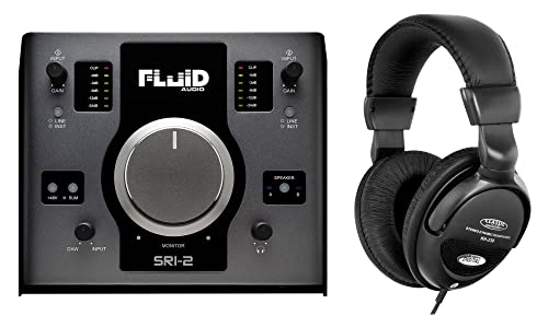 Fluid Audio SRI-2 USB Audio Interface Set (USB Audio Interface mit Cubase LE Software Bundle inkl. Kopfhörer) von Fluid Audio