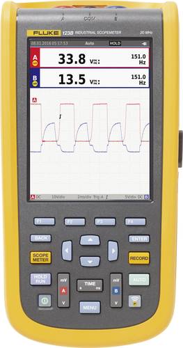 Fluke 123B/EU Hand-Oszilloskop 20MHz 2-Kanal 4 kSa/s Multimeter-Funktionen 1St. Fluke 123B/EU Hand-Oszilloskop 20MHz 2-Kanal 4 kSa/s Multimeter-Funktionen 1St. von Fluke