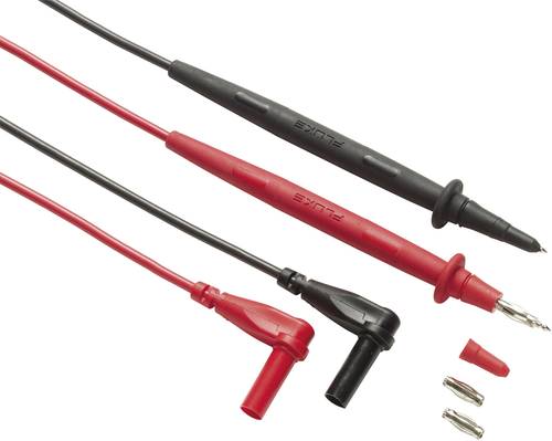 Fluke TL76 Sicherheits-Messleitungs-Set Prüfspitze Lamellenstecker 4mm 1.50m Schwarz, Rot 1St. von Fluke