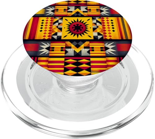 Sunburst Wandteppich: Tribal geometrische Muster PopSockets PopGrip für MagSafe von Fluxes Unraveling Nexus (FUN)