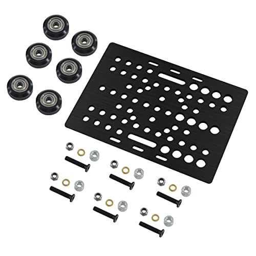 Fmoutyy V-Slot Gantry Plate Set 20-80 Mm mit V-Slot Solid V Wheel POM Kit für Profile CNC-Maschinenteile 3D-Druckerteile von Fmoutyy