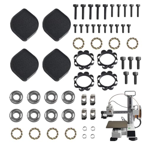 Anti-Vibrations-Pad für 3D-Drucker, Fußpolster für 3D-Drucker - 3D-Druckerzubehör Antivibrationsfüße | 3D-Drucker-Toolkit, stoßdämpfendes 3D-Drucker-Zubehör-Toolkit, automatische Anpassung für 3D-Druc von Fmzrbnih