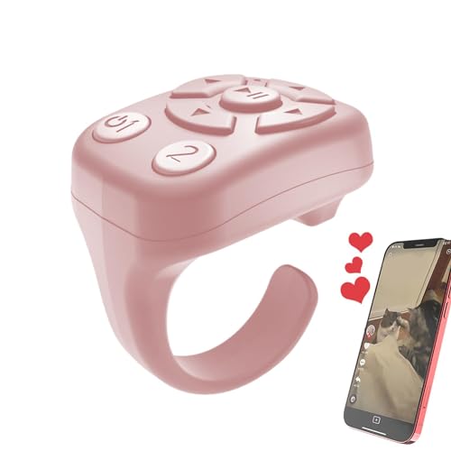 Kamera Video Recording Remote - Portable Custom Scroll Ring | Continuous Click Device Scrolling Fingertip Control, Auto Camera Shutter for Photos Videos E-Book Music, (11.42x12.6x8.27 Inches) von Fmzrbnih