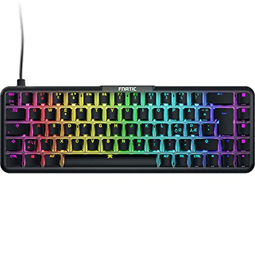 Fnatic STREAK65 - Compact RGB Gaming Mechanical Keyboard - Silent Speed Linear Switches - 65% Layout (60 65 Percent)- Low Profile - Esports Keyboard (Nordic Layout; QWERTY) von Fnatic