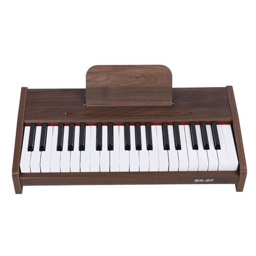 37-Tasten-Tastatur Elektronische Tastatur, E-Piano-Tastatur mit Holzmaserung und 2,2-cm-Tasten, Leichtes, Kompaktes E-Piano für Anfänger und Erfahrene Spieler von Fockety