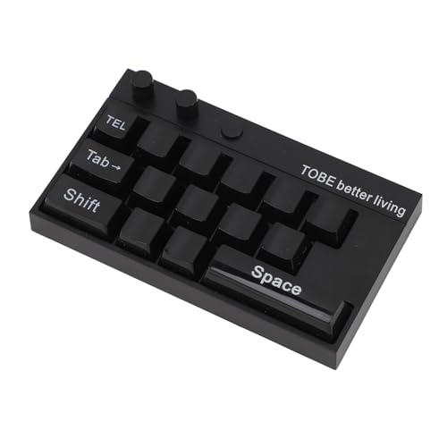 Fockety Mechanische Tastatur-Ornamente, Leuchtende Display-Gaming-Tastatur, Mechanische Ornamente, Langlebig, Robust, Einfach zu Verwendende Dekoration mit Zahlenaufklebern für das Büro von Fockety