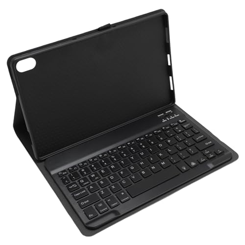 Fockety Tablet-Hülle mit Magnetischer, Abnehmbarer -Tastatur, PU-Lederhülle für Tab P11 P11Plus 11 Zoll Tablet, Tablet-Tastaturhülle mit RGB-Hintergrundbeleuchtung, Ständer (Black) von Fockety