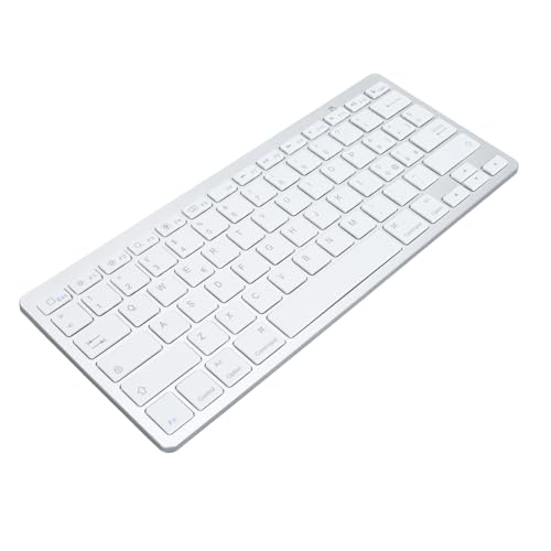 Fockety Zweisprachige -Tastatur, Kabellose Tastatur aus Aluminiumlegierung mit Reaktionsschnellen Tasten, Komfortables Tippen, Schlanke Tastatur für (Italienisches QWETZ-Layout) von Fockety