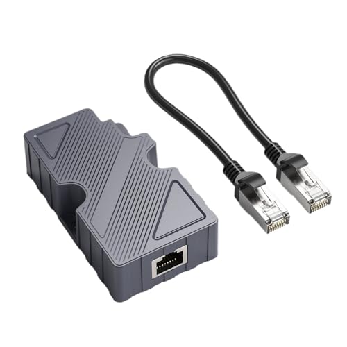 Starlink Dishy V2 auf RJ45-Adapter, Starlink Ethernet-Adapter mit Ethernet-Kabel für Starlink POE-Injektor und T568B-Pin, 10/100/1000 Mbit/s Starlink Dishy-Kabeladapter auf RJ45 von Fockety