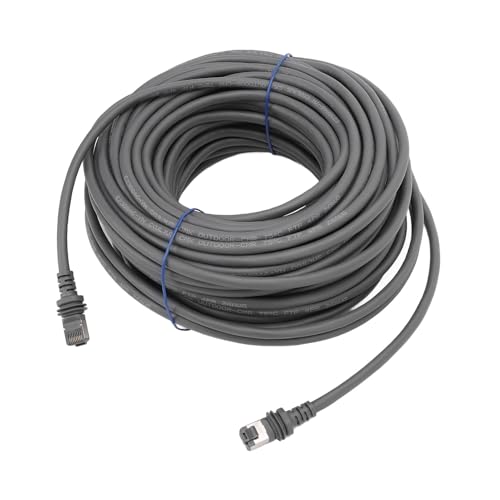 Starlink Gen 3-Kabel, 2000 Mbit/s Wasserdichtes Ersatzkabel für Starlink Gen 3, 4 Längen von 30 Fuß, 75 Fuß, 100 Fuß, 150 Fuß, Starlink-Ethernet-Kabel für Rechteckigen (150 Fuß) von Fockety