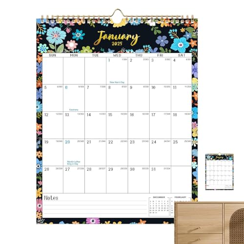 18-Month Wall Calendar Starting January 2025, Hangable Monthly Calendar for Home Organization, Perfect Desk Calendar for Planning from January 2025 to June 2026 von Foeirp