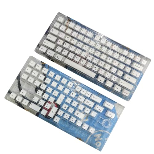 Fogun PBT Tastenkappen Set Weißes Tastenkappen XDA Profil Für 61/87/104/108 Layouts Mechanische Spieltastaturen Tastenkappen Mechanische Tastaturen Tastenkappe von Fogun