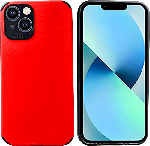 Folmecket Hülle für iPhone 13, stoßdämpfend, flexibel, TPU-Gummi, Schutzhülle für iPhone 13 (6.1 Zoll) (iPhone 13 Rot) von Folmecket