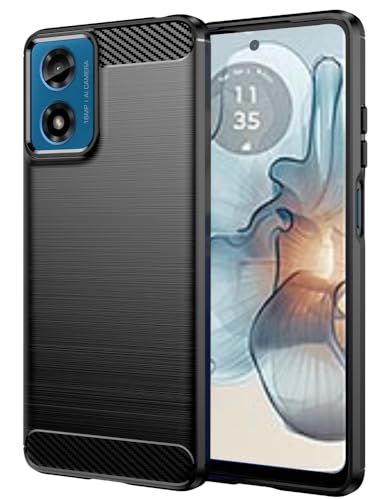Folmecket Moto G24 Power Hülle, Karbonfaser, Kratzfest, stoßdämpfend, weiche TPU-Gummi-Schutzhülle für Motorola Moto G24 Power/G24/G04S/E14 6.56" Zoll Schwarz Folmecket Moto G24 Power Hülle, Karbonfaser, Kratzfest, stoßdämpfend, weiche TPU-Gummi-Schutzhülle für Motorola Moto G24 Power/G24/G04S/E14 6.56" Zoll Schwarz von Folmecket