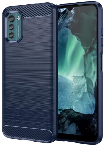 Folmecket Nokia G21/G11 Hülle, Karbonfaser, Kratzfest, stoßdämpfend, weiche TPU-Gummi-Schutzhülle für Nokia G21/G11 6,5 Zoll, Blau Folmecket Nokia G21/G11 Hülle, Karbonfaser, Kratzfest, stoßdämpfend, weiche TPU-Gummi-Schutzhülle für Nokia G21/G11 6,5 Zoll, Blau von Folmecket