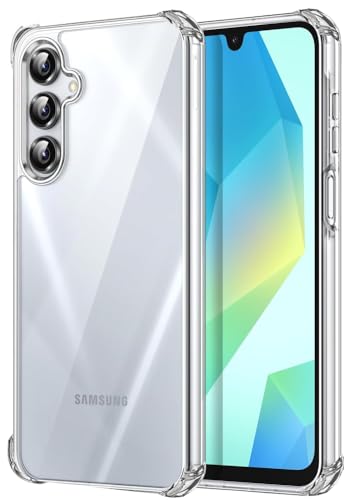 Samsung Galaxy A16 5G Hülle, Folmeckat Stoßdämpfung Flexible Clear Transparent TPU Gummi Schutzhülle für Galaxy A16 4G hülle.6.7” Transparent Samsung Galaxy A16 5G Hülle, Folmeckat Stoßdämpfung Flexible Clear Transparent TPU Gummi Schutzhülle für Galaxy A16 4G hülle.6.7” Transparent von Folmecket