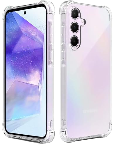 Samsung Galaxy A55 Hülle, Folmeckat Stoßdämpfung Flexible Transparent TPU Gummi Schutzhülle für Handyhülle Galaxy A55 5G 6.6" Transparent Samsung Galaxy A55 Hülle, Folmeckat Stoßdämpfung Flexible Transparent TPU Gummi Schutzhülle für Handyhülle Galaxy A55 5G 6.6" Transparent von Folmecket