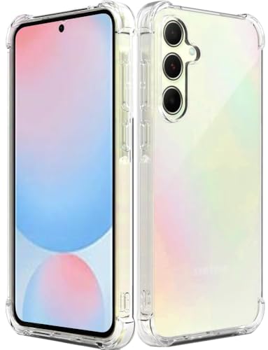 Samsung Galaxy A56 5G Hülle, Folmeckat Stoßdämpfung Flexible Clear Transparent TPU Gummi Schutzhülle für Galaxy A36 5G hülle.6.7” Transparent Samsung Galaxy A56 5G Hülle, Folmeckat Stoßdämpfung Flexible Clear Transparent TPU Gummi Schutzhülle für Galaxy A36 5G hülle.6.7” Transparent von Folmecket