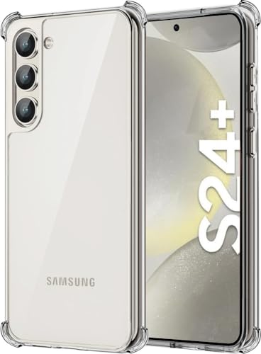 Samsung Galaxy S24 Plus Hülle, Folmeckat Stoßdämpfung Flexible Clear TPU Gummi Schutzhülle für Galaxy S24 Plus 5G Handyhülle 6.7" Samsung Galaxy S24 Plus Hülle, Folmeckat Stoßdämpfung Flexible Clear TPU Gummi Schutzhülle für Galaxy S24 Plus 5G Handyhülle 6.7" von Folmecket