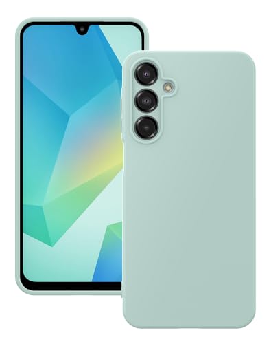 Foluu Entworfen für Samsung Galaxy A16 5G, stoßfeste Silikon-Schutzhülle mit weichem kratzfestem Mikrofaser-Futter, für Samsung Galaxy A16 5G 2024 (Helles Cyan) von Foluu