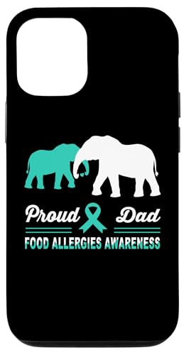 Hülle für iPhone 14 Pro Aufklärung über Lebensmittelallergien Elefant Papa unterstützt Vater von Food Allergies awareness products (Lwaka)