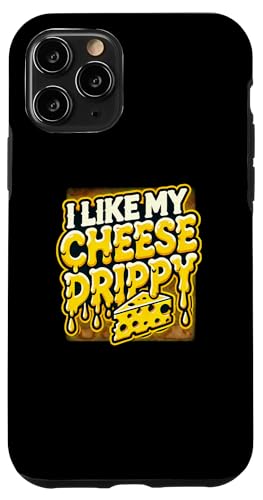 Hülle für iPhone 11 Pro I Like My Cheese Drippy, Funny Meme Spruch für Käseliebhaber von FoodieMerch