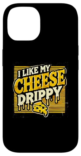 Hülle für iPhone 14 I Like My Cheese Drippy, Funny Meme Spruch für Käseliebhaber von FoodieMerch