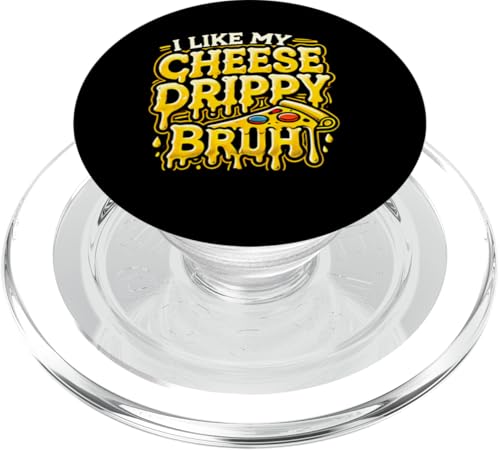 Ich mag meinen Käse Drippy, lustiger Pizza- und Käseliebhaber PopSockets PopGrip für MagSafe von FoodieMerch