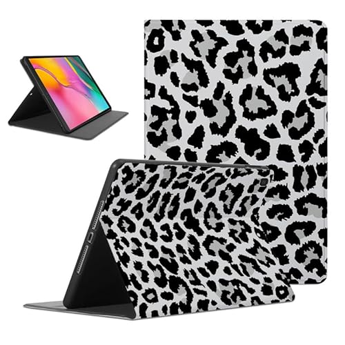 Foonary Hülle für Samsung Galaxy Tab A 10,1" 2019, Ultra Dünn Tablet Schutzhülle mit Standfunktion PU Leder Stoßfeste Aesthetic Design Case Cover für Tab A 2019 SM-T510/SM-T515, Leopard 1 von Foonary