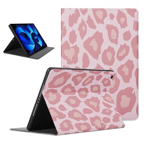 Foonary Hülle für iPad Air 5th Generation(2022)/ iPad Air 4th Generation(2020) 10,9", Ultra Dünn Tablet Schutzhülle mit Standfunktion PU Leder Stoßfeste Case Cover für iPad Air 5th/4th, Leopard von Foonary