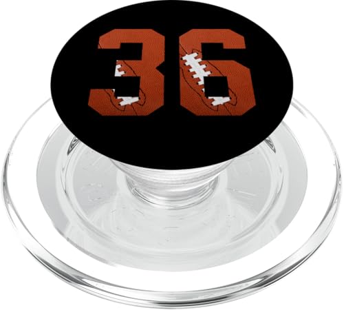 Nummer 36 Rückseite – American Football Trikot nummeriert PopSockets PopGrip für MagSafe von Football Back Numbers Birthday Apparel Gifts